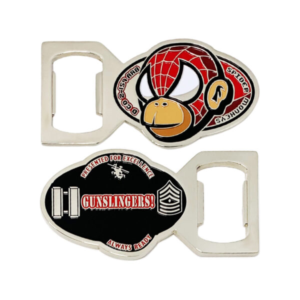 enamel logo custom shape beer opener