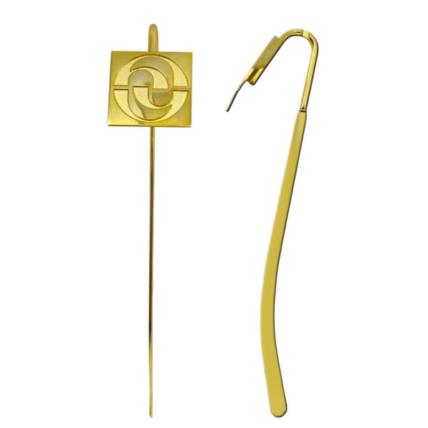 custom gold plated bookmark