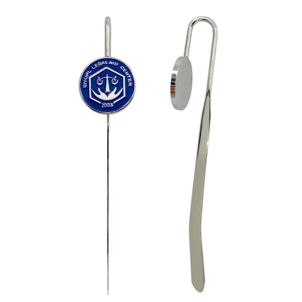 promotional metal bookmark with custom logo