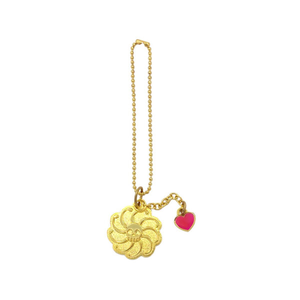 custom metal anime logo tag with ball chain