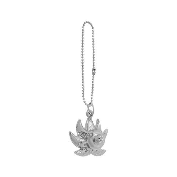 custom 3D cubic metal pendant with ball chain