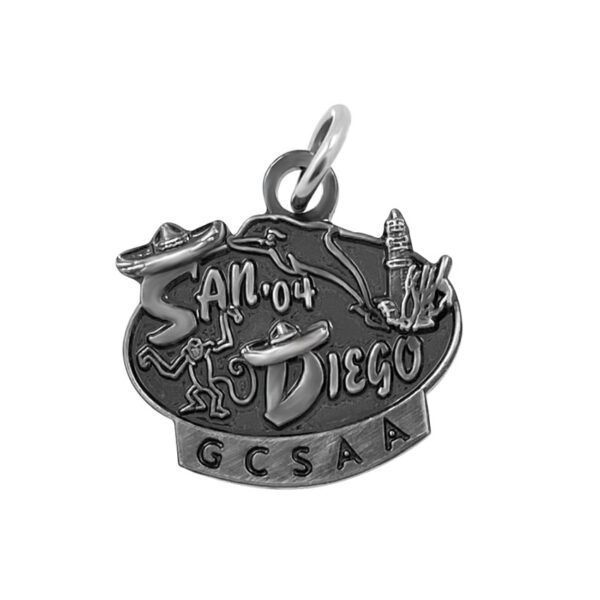 custom metal antique plated color logo tags