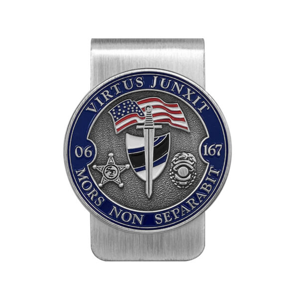 custom metal money clip with antique silver plated