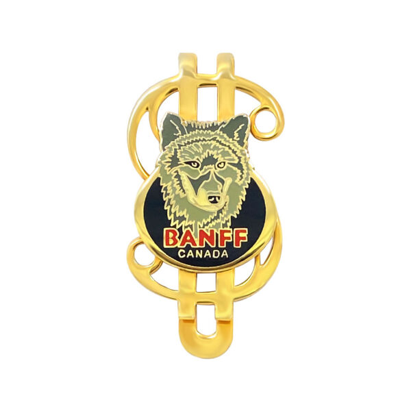 custom metal money clip with enamel logo
