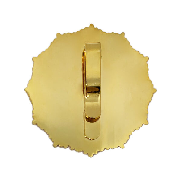 police hat badge back clips