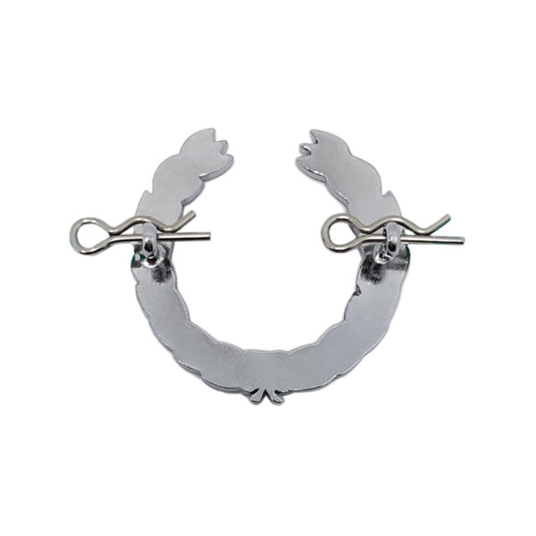 cap badge back fitting