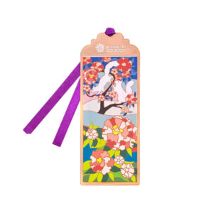 custom logo printed rose gold metal bookmark