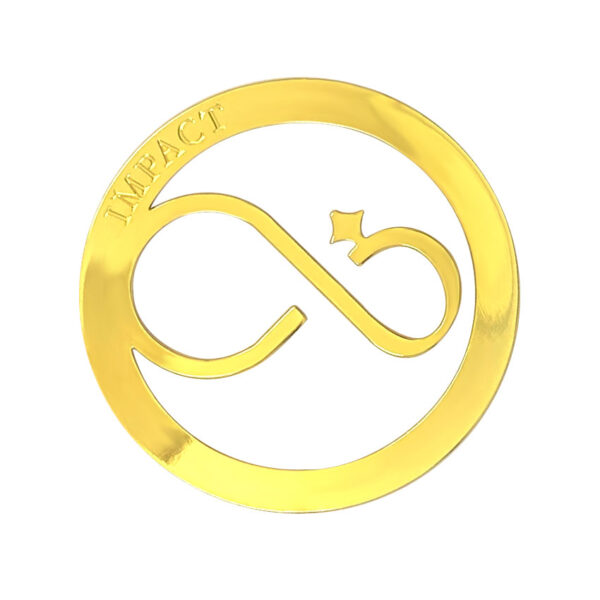 custom metal round small bookmark
