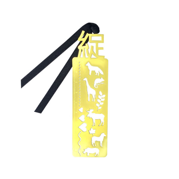 custom metal bookmark ruler