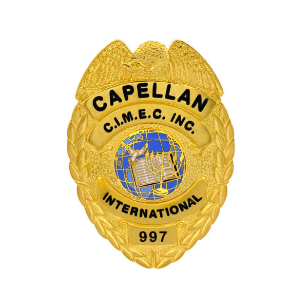 custom multiple-piece metal police insignias