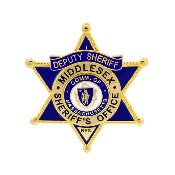 custom multiple-piece metal police officer badges
