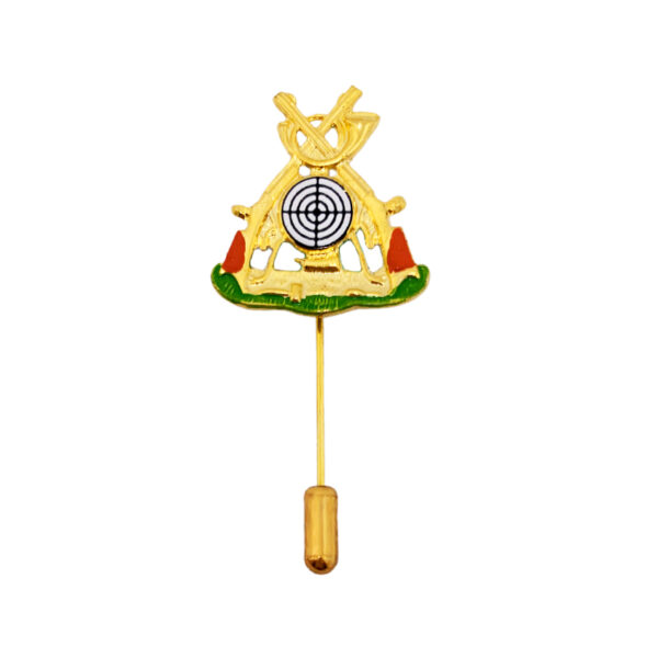 gold finishing zinc alloy custom logo target enamel stick pin