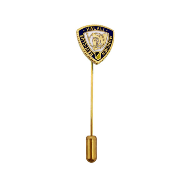 shield shape custom logo zinc alloy stick pin