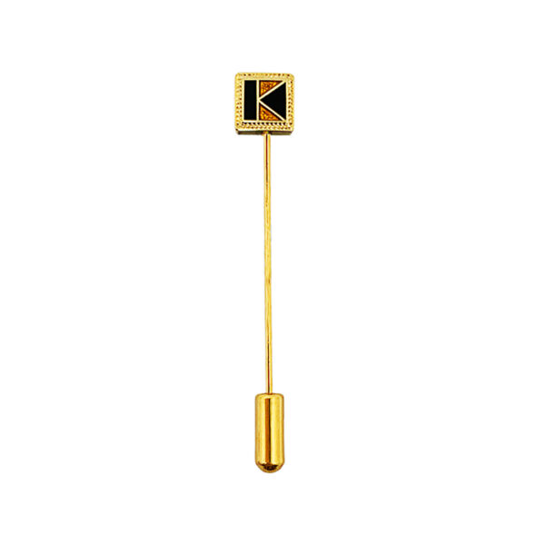 delicate glitter square shape stick pin