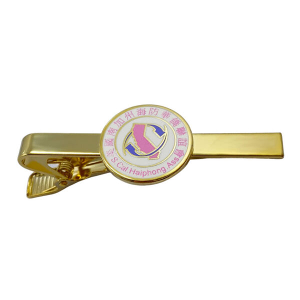 custom printed logo organization tie bar