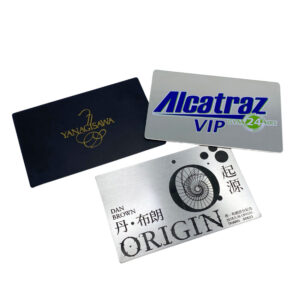 wholesale custom logo printed metal business cards