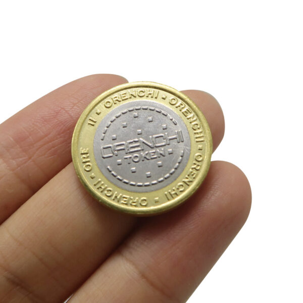 custom bi-metallic game coin