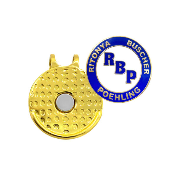 custom metal ball marker and hat clips