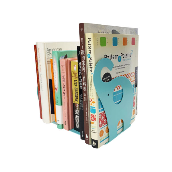 elephant metal bookend