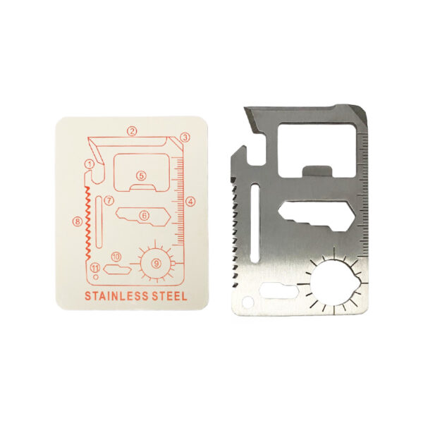 stainless steel Survival Card Tool
