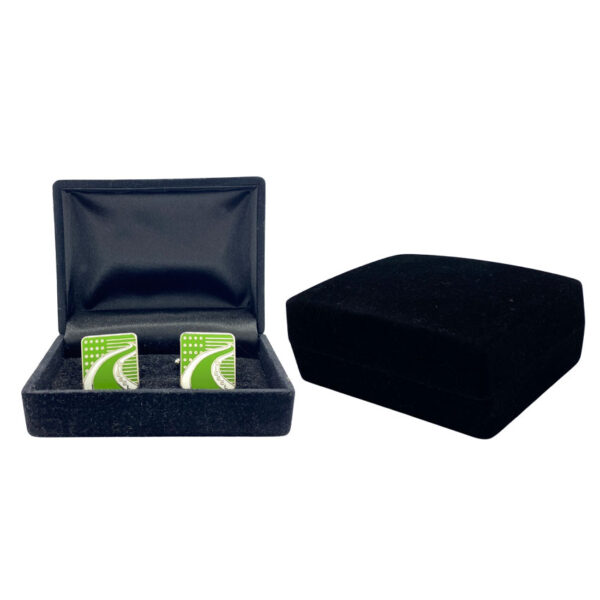 custom cufflinks with velvet box