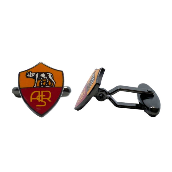 personalized branded shield shaped cuff links