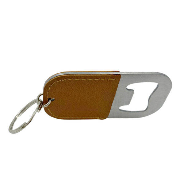leather beer bottle opener keychain