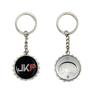 beer bottle cap shape custom logo epoxy sticker bottle opener