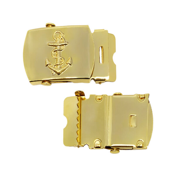 zinc alloy 3D navy logo belt buckle