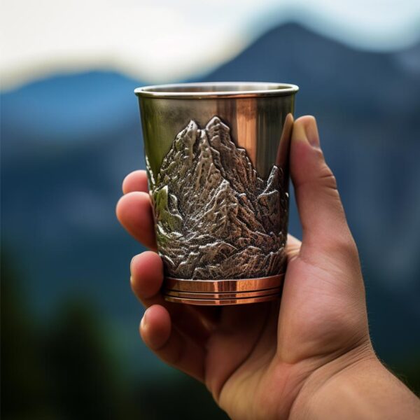 custom metal souvenir shot glass drinkware gift