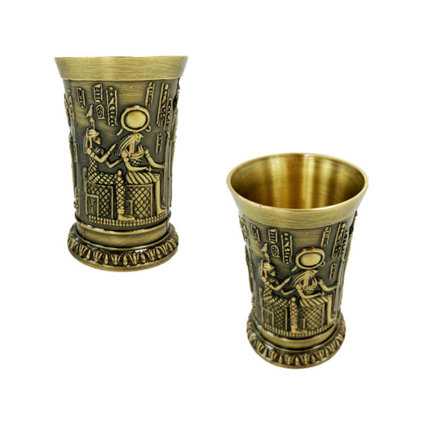 gold plating metal shot glass