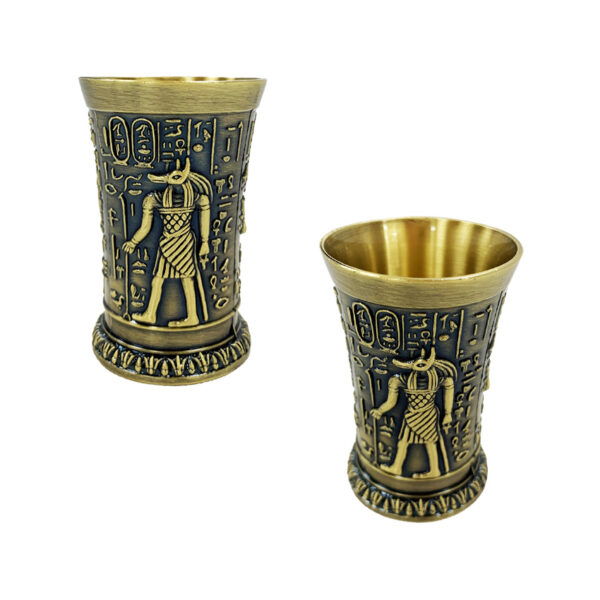 Custom Zinc Alloy Shot Glass ancient egypt design