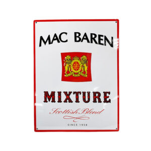 custom brand logo embossed tin sign
