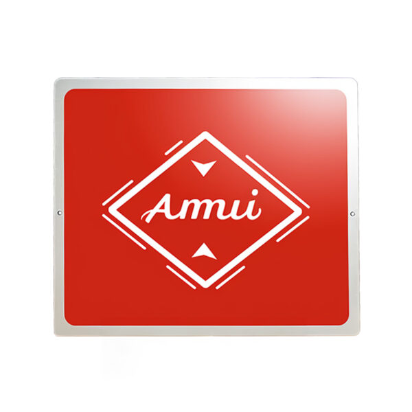 tin sign red and white printed custom logo