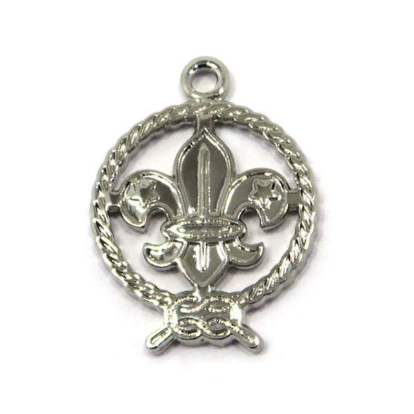 personalize wholesale circus logo 3D silver charm