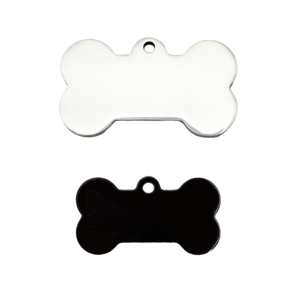 stainless steel name tags for dogs bone shape