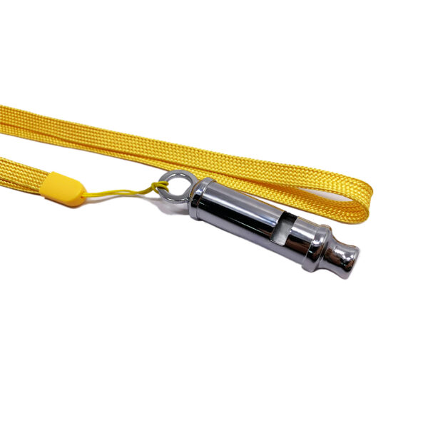 stainless steel Metropolitan Police Whistle with lanyard