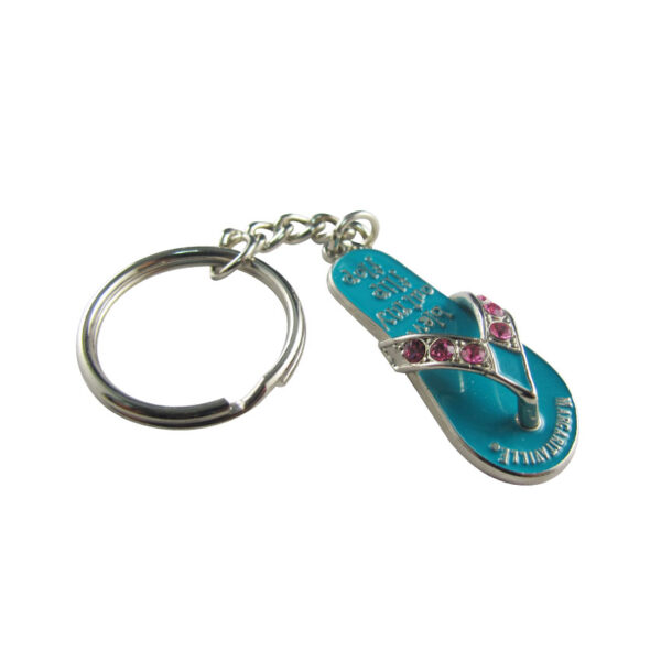 3D metal key ring