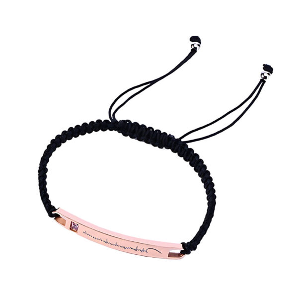 couple bracelets with custom text