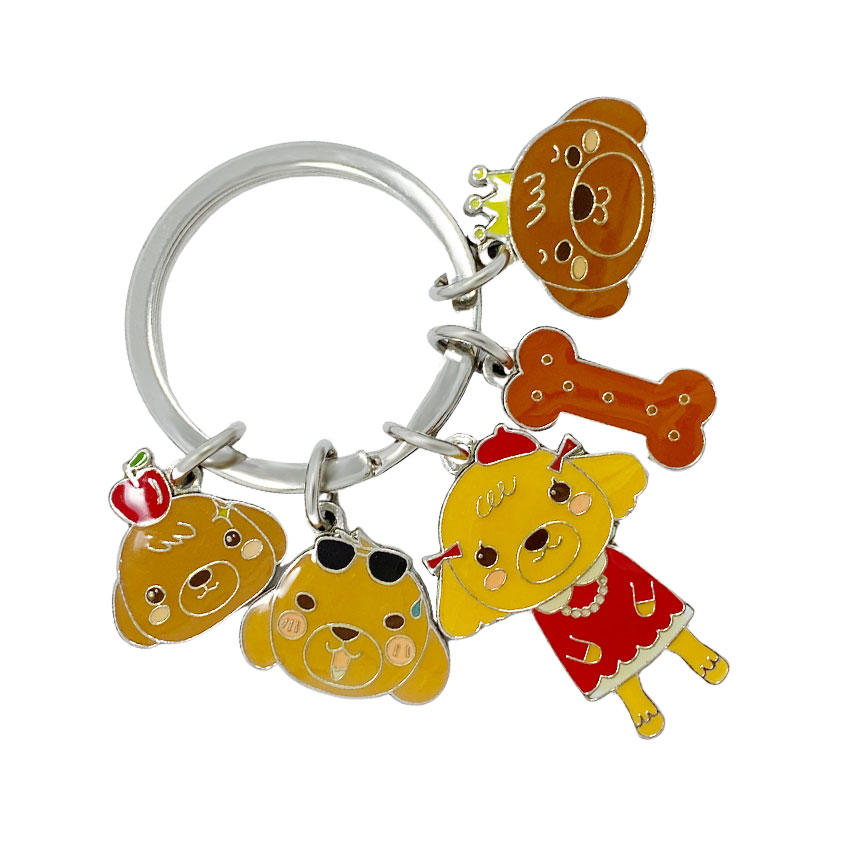 custom anime cute puppy keychain