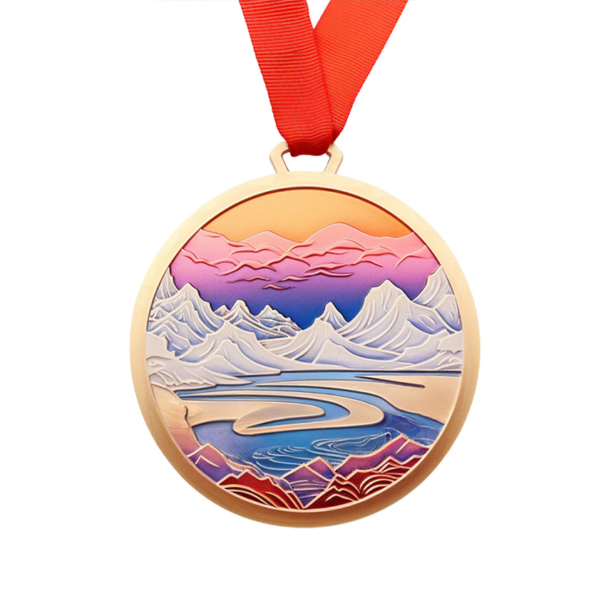 a sample of UV printed medal