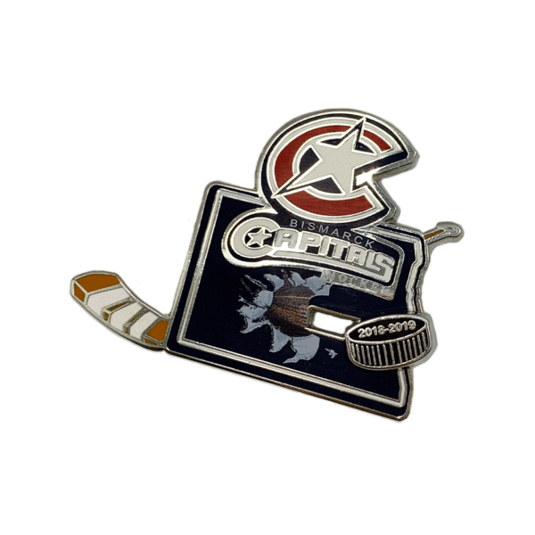 custom hockey logo slider enamel pin