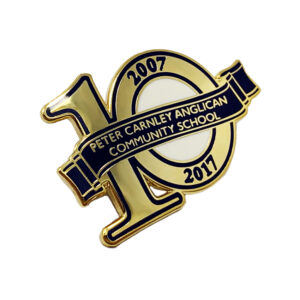 custom lapel pin for elementary school, middle school, high school, or university