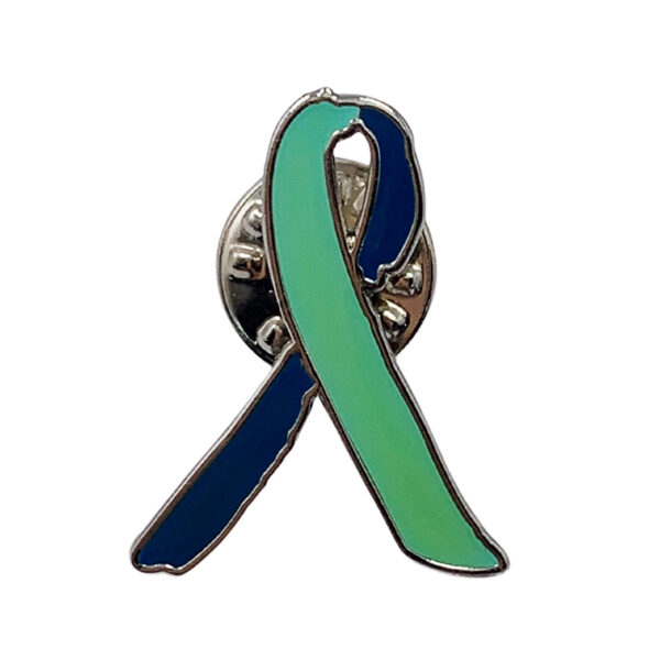 green ribbon charity badge