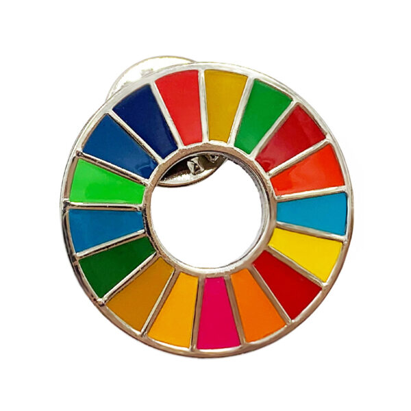 wholesale custom charity pin badge round shape