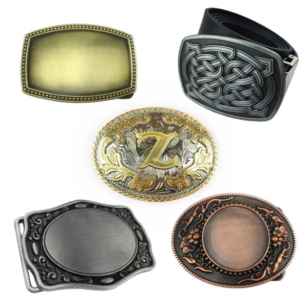 various custom metal belt buckles