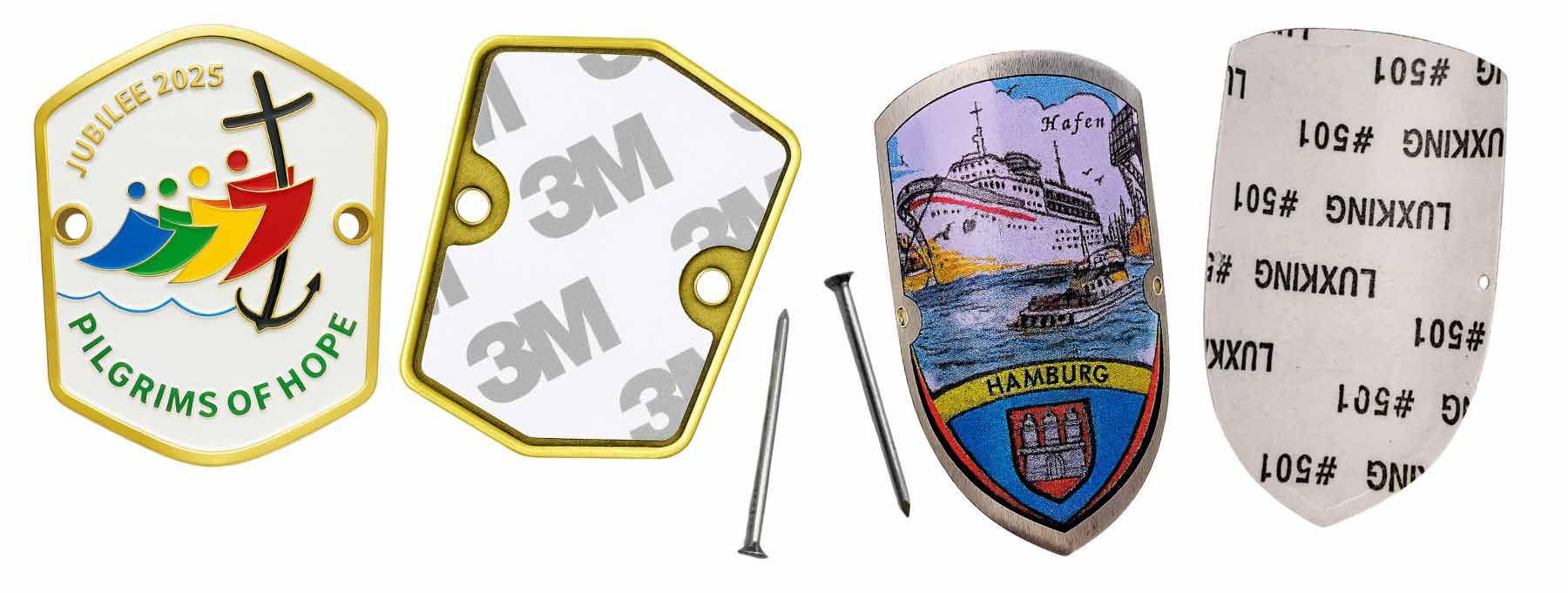 6-Roman Jubilee-Pilgrimage Routes-Custom hiking stick medallions