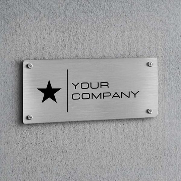 custom your company metal nameplate