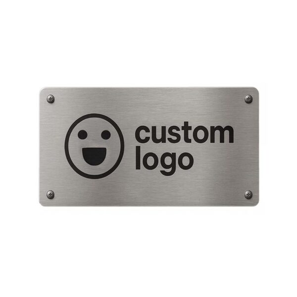 custom logo metal nameplate