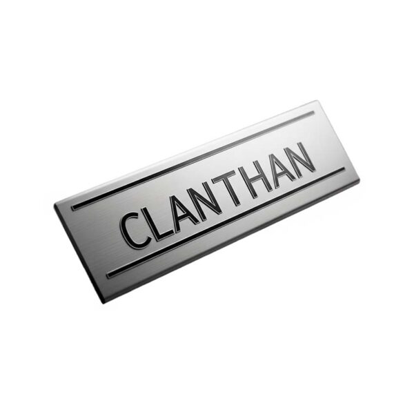 metal nameplate custom company logo